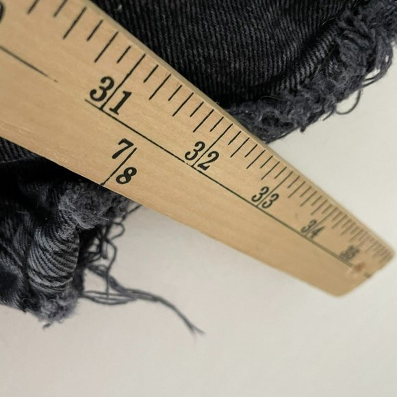 Abercrombie & Fitch Black Distressed Curve Love The Dad High Rise Jeans - Picture 8 of 8